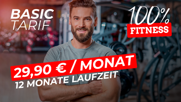 100% Fitness Basic 12 Monate