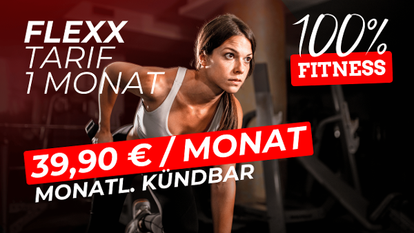100% Fitness Basic - Monatlich kündbar