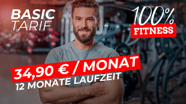 100% Fitness Basic - 12 Monate