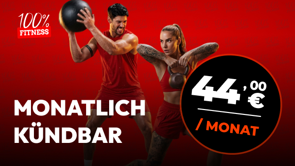100% Fitness mtl. kündbar
