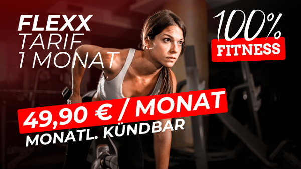 100% Fitness mtl. Kündbar