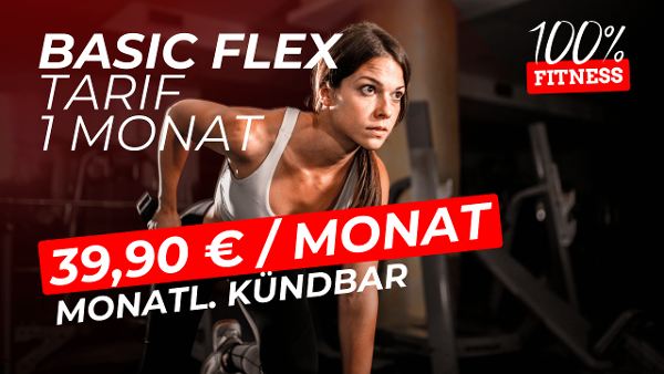 100% Fitness Basic - Monatlich kündbar
