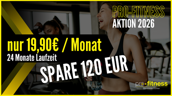 Fitness 2026 - 24 Monate monatliche Abbuchung
