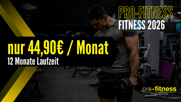 Fitness 2026 - 12 Monate monatliche Abbuchung